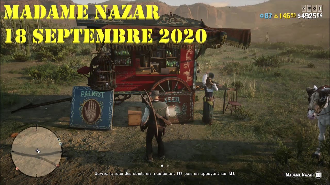 Red Dead Online Madame Nazar - 18 septembre 2020 - Localisation Madame Naza...