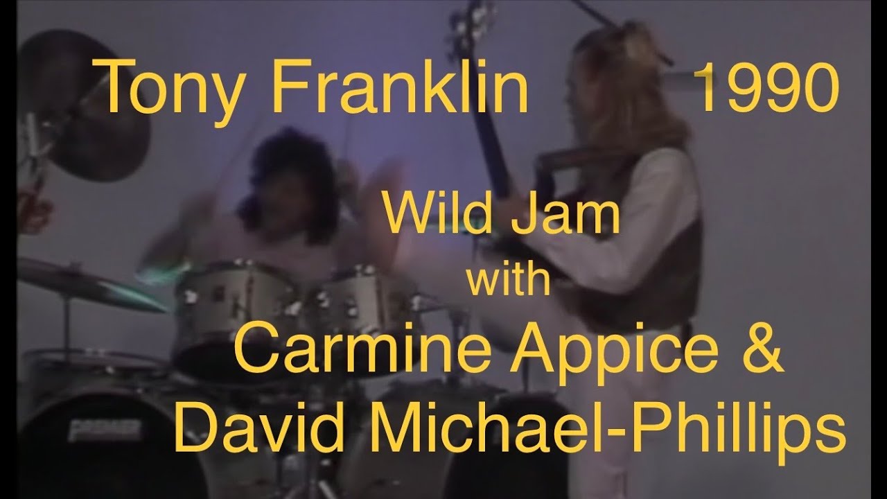 Ver Tony Franklin • 1990 Wild Jam (Look for the pick toss!) • Carmine Appice & David Michael-Phillips no YouTube Ver Tony Franklin • 1990 Wild Jam (Look for the pick toss!) • Carmine Appice & David Michael-Phillips no YouTube