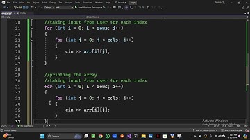 How to Create A 2-D Array By Using DMA