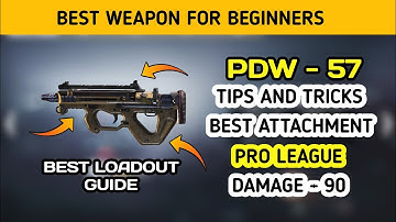 Best SMG PDW-57 loadout CALL OF DUTY MOBILE | Best for beginners | call of duty mobile Hindi Guide