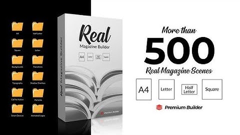Real Magazine Builder for Element 3D AFTER Effects Template Videohive 29703858