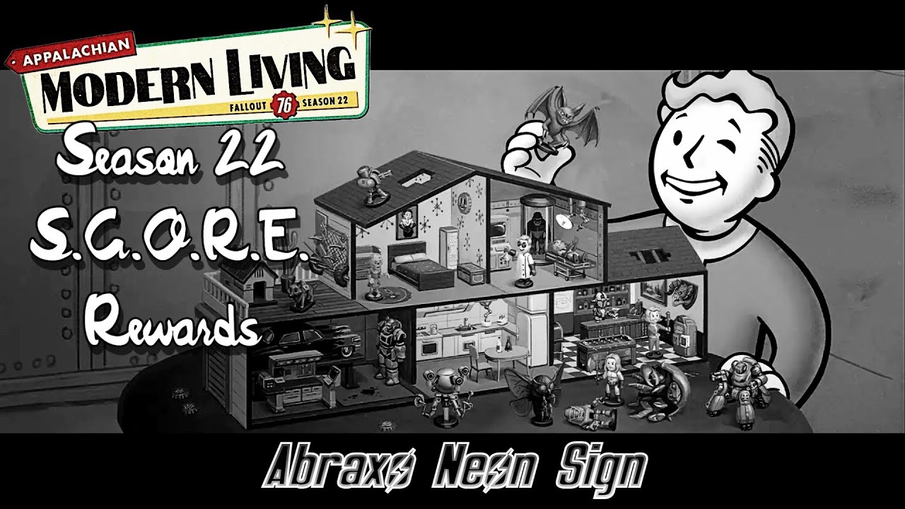 Fallout 76 | Season 22: Appalachian Modern Living | Abraxo Neon Sign | Rewards Location | 2025 |