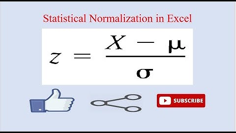 How to normalize data a series /Statistical normalization.