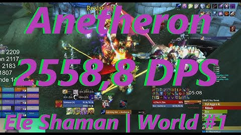 Mount Hyjal - Anetheron | 2558,8 DPS | Rank 1 Elemental Shaman | TBC Classic