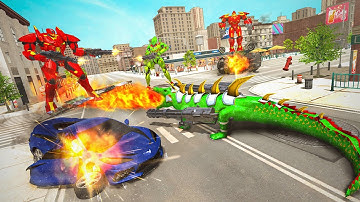 Crocodile Robot Transform Game 2023 | Robot Game Trailer | Robot Car Jet War Robots Battles