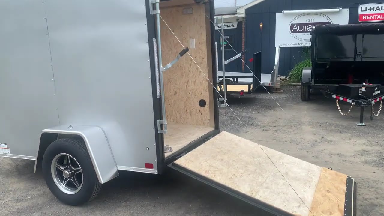 ITI Cargo XE Series  5x8 V Nose Enclosed Drop Ramp