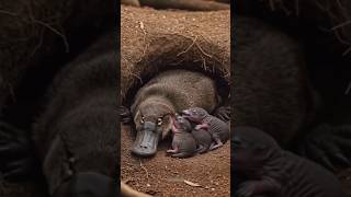 Platypus: nature’s wildest Pokémon? 🦆🦦🦫 #Shorts #wildlife #viral