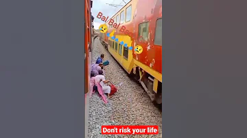 Live Train accident, Plz don't risk your life 🙏#shorts #indianrailway