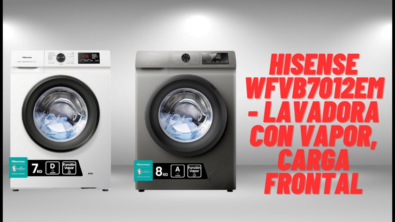 Hisense WFVB7012EM Lavadora Carga Frontal 7Kg D Blanca