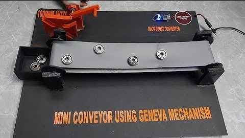MINI CONVEYOR USING GENEVA MECHANISM|| CREATIVITY THINK