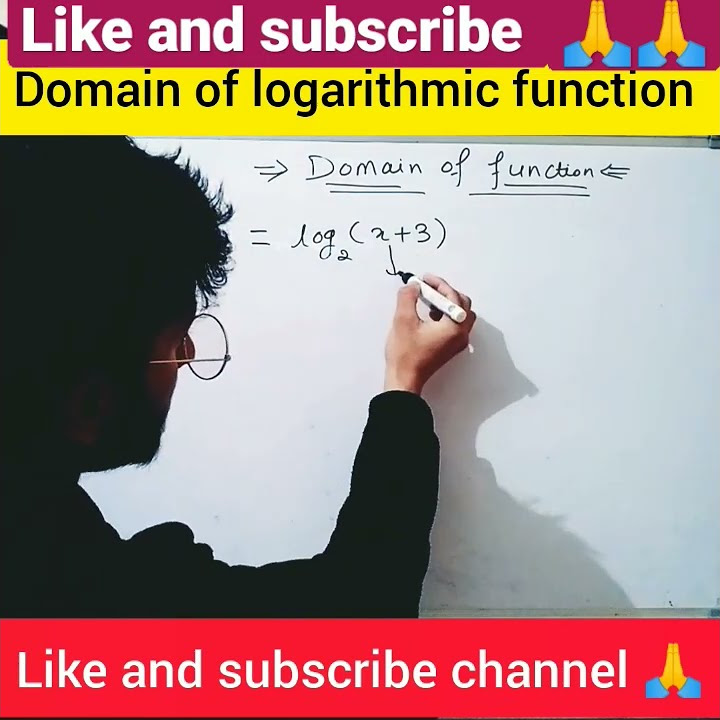 domain of logarithmic function | how to find the domain of function ...