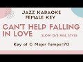 Can't help falling in love - female key [Jazz Sing along instrumental KARAOKE with guide]