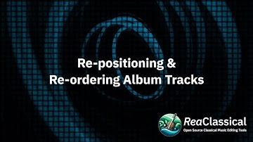 ReaClassical: Re-positioning and Re-ordering Album Tracks