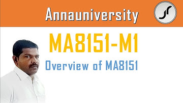 04.01.Overview | MA8151 |   Just Rise Academy