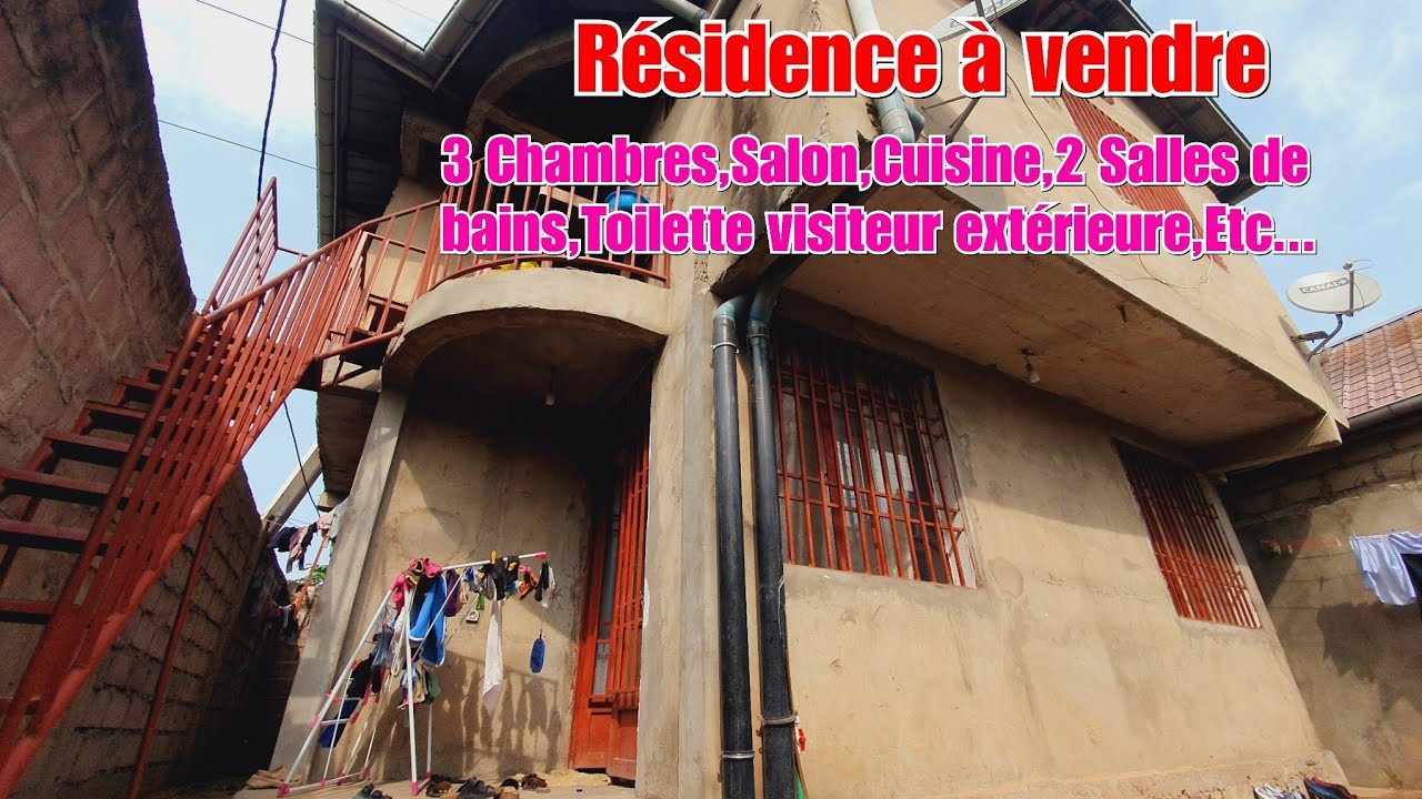 👉RDC/KINSHASA/RÉSIDENCE MISE EN VENTE AVEC LA MAISON DE 3 CHAMBRES,SALON,CUISINE,ET AUTRES...