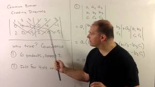 Six Diagonals Trick for 3x3 Determinants