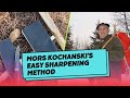 Mors kochanskis sharpening method from his book bushcraft