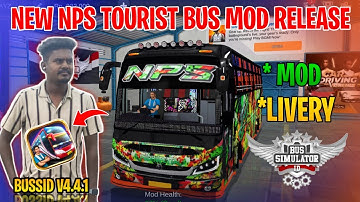 New Zedastra Tourist Bus Mod Tamil | Bus Simulator Indonesia | NPS Torist Bus Livery In Bussid #nps
