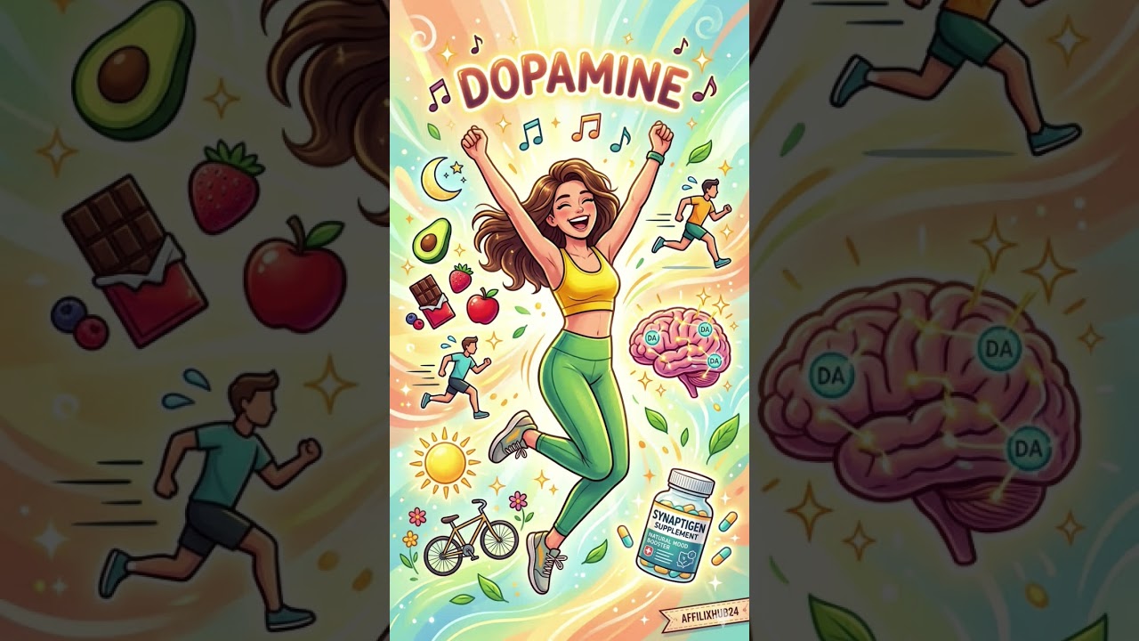 ✨ Feel Happier & Energized – Dopamine Tips 🧠 + SynaptiGen 💛
