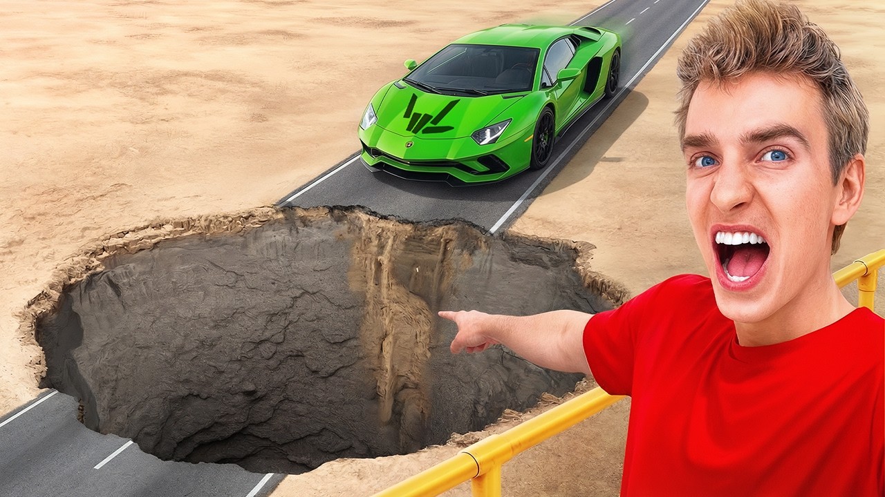 Supercar vs Giant Pit