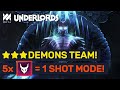 ★★★ DEMON Team! One Hit 1 Kill Combos! | Dota Underlords