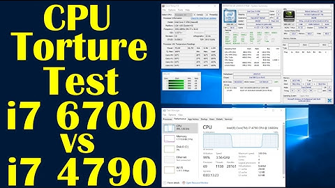 Intel Core i7 6700 vs i7 4790 CPU Temperature Torture Test