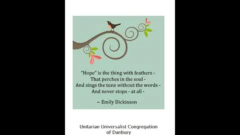8 30 20 - Hope is the thing with Feathers.... - De...