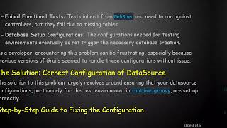 Solving DataSource Configuration Issues in Grails 4.0.5 for Functional Tests Net Worth