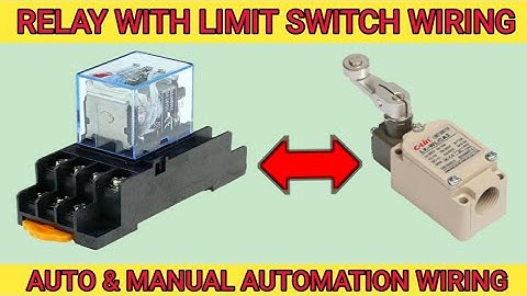 Relay with limit switch automation wiring connection in tamil