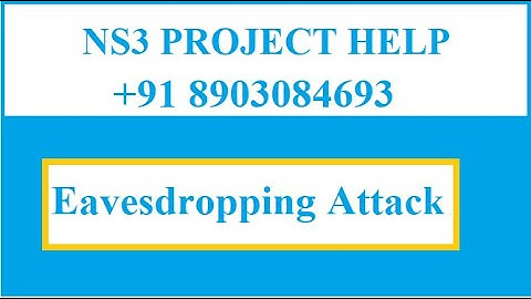 Eavesdropping attack using ns3 simulation projects with explanation| +91 8903084693 (call/whatsapp)