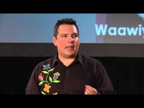 Thumbnail for the embedded element "What Does an Indigenous University Look Like? | Niigaanwewidam (James) Sinclair | TEDxUManitoba"