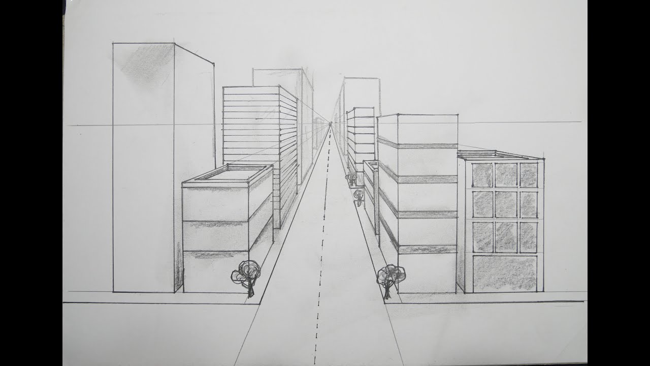 6 Point Perspective City