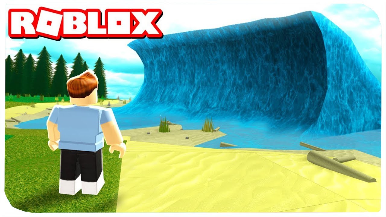 Tsunami game roblox hunt. Волна Roblox. Наводнение РОБЛОКС. Гигантский РОБЛОКС.