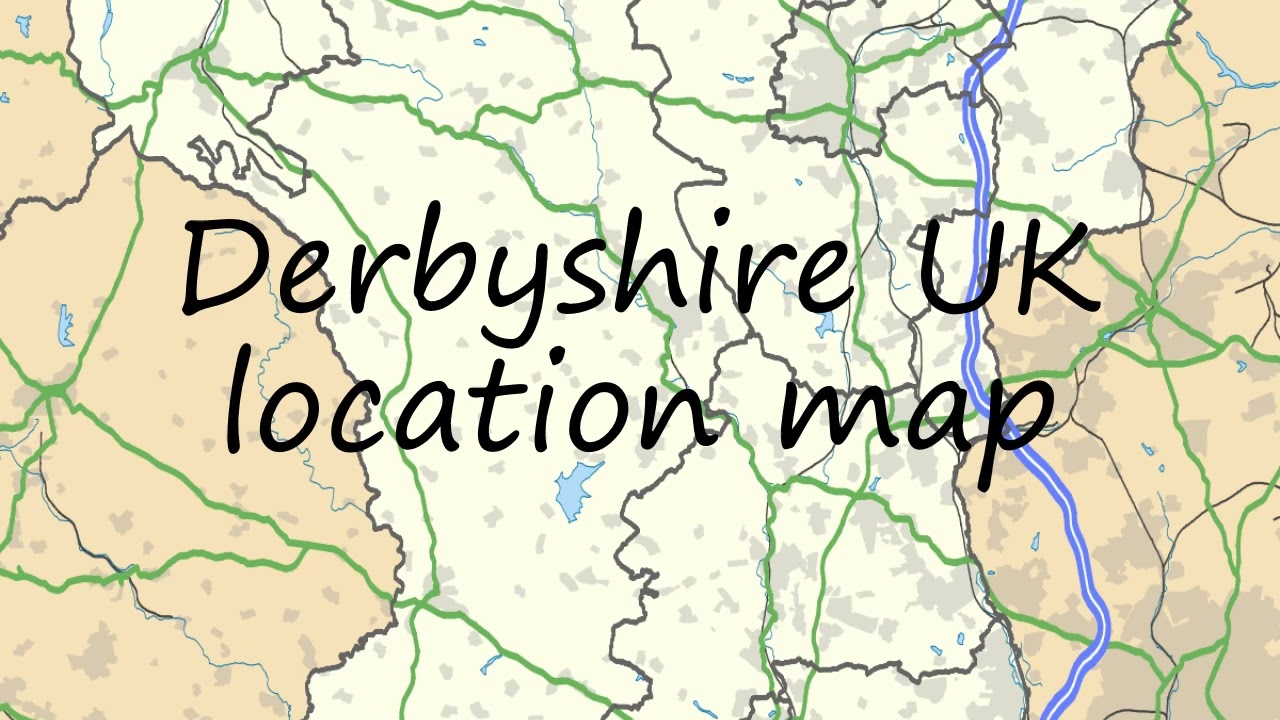 How to pronounce Derbyshire UK location map in English?