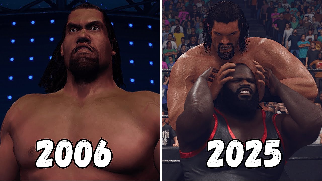 Evolution of The Great Khali  2006 -2025 - WWE Games
