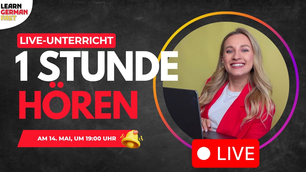 1 STUNDE HÖREN - B2-NIVEAU 🇩🇪 Learn German Fast - YouTube