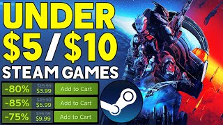 AWESOME STEAM PC GAME DEALS UNDER $5 & $10 - SUPER CHEAP GREAT STEAM PC GAMES!