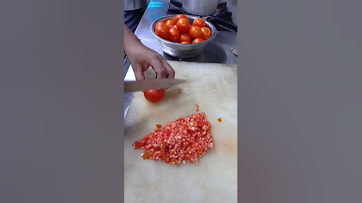 fine tomato chopping