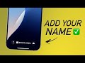 How To Put Your Name On iPhone Lock Screen
