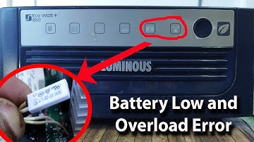 Battery Low Overload Led Show In Luminius Eco Watt 850 #batterylow #overload
