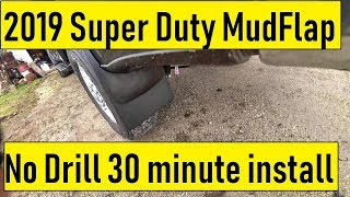 2017 - 2019 Super Duty Mudflap Install Weathertech No Drill by Foxboss9 17,992 views 5 years ago 22 minutes