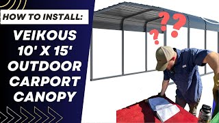 How to Install: 10' x 15' Veikous Outdoor Carport