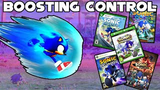 The Boost Control in Sonic Games
