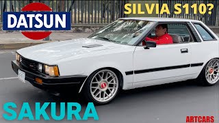 ArtCars- Datsun Sakura 1985 (Nissan Silvia S110) review GTR
