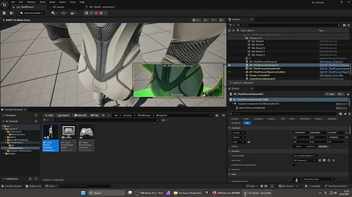 Unreal Engine AI Behavior Tree - Player Chase Logic.