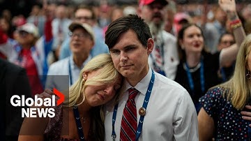 Tens of thousands gather for Charlie Kirk’s memorial service