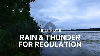 Thunder & Rain Sounds: Pre-Storm Calm at Lake Wingra | 18 Minute Regulation screenshot 5