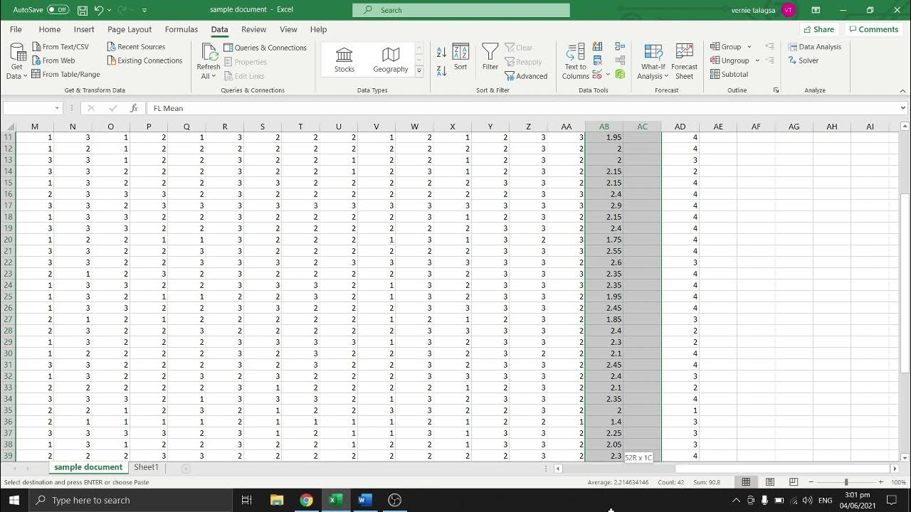 how to compute pearson r for correlation using excel YouTube