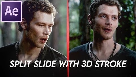 Split slide w/ 3D stroke| After effects tutorial