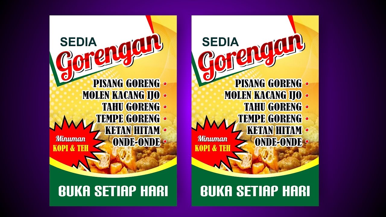 Contoh Banner Jualan Makanan - 600 Tips